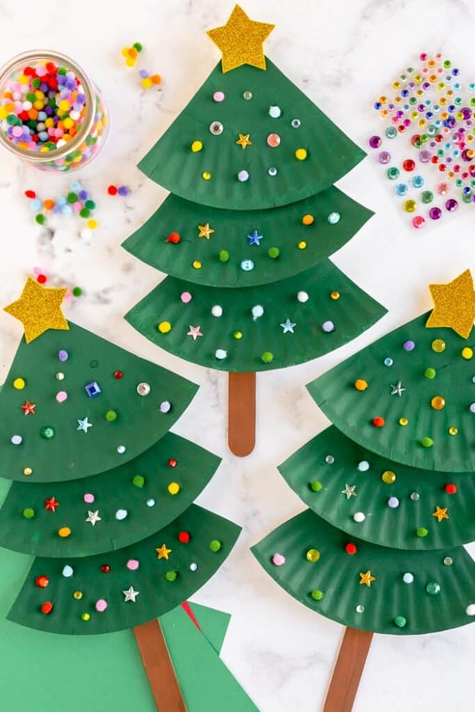 paper plate christmas crafts