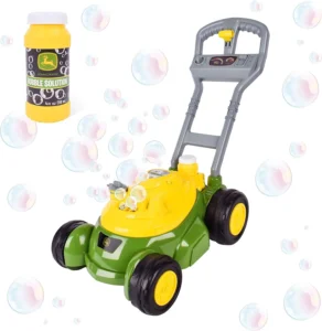 john deere bubble lawn mower for toddlers
